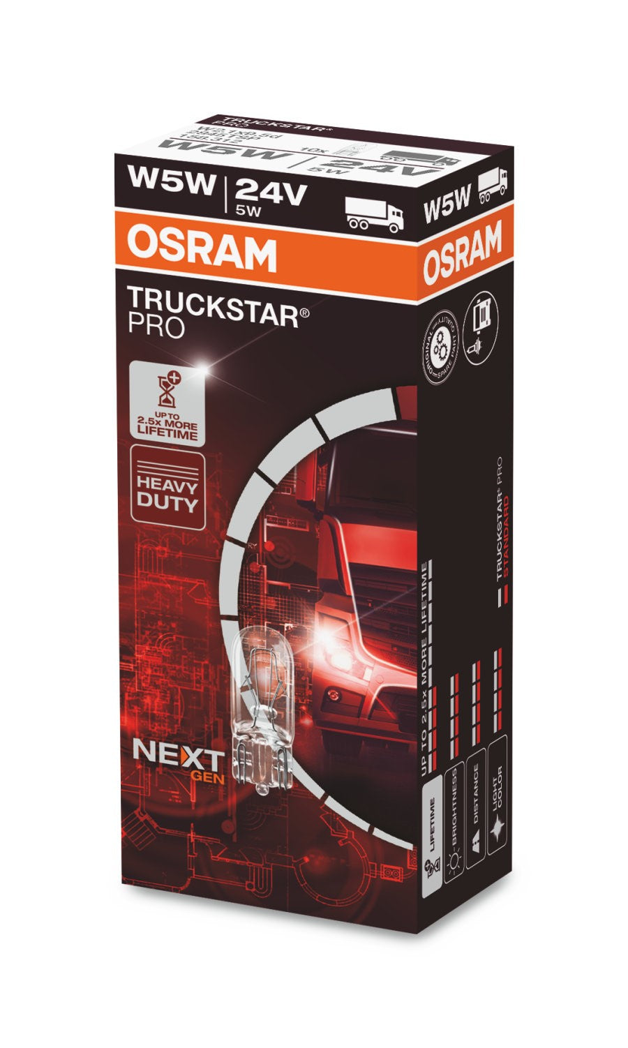 Halogen OSRAM TRUCKSTAR 64155LTS P14,5s 24V 70W H1