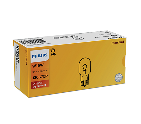 Philips W16W 12V16 W2,1x9,5d CP