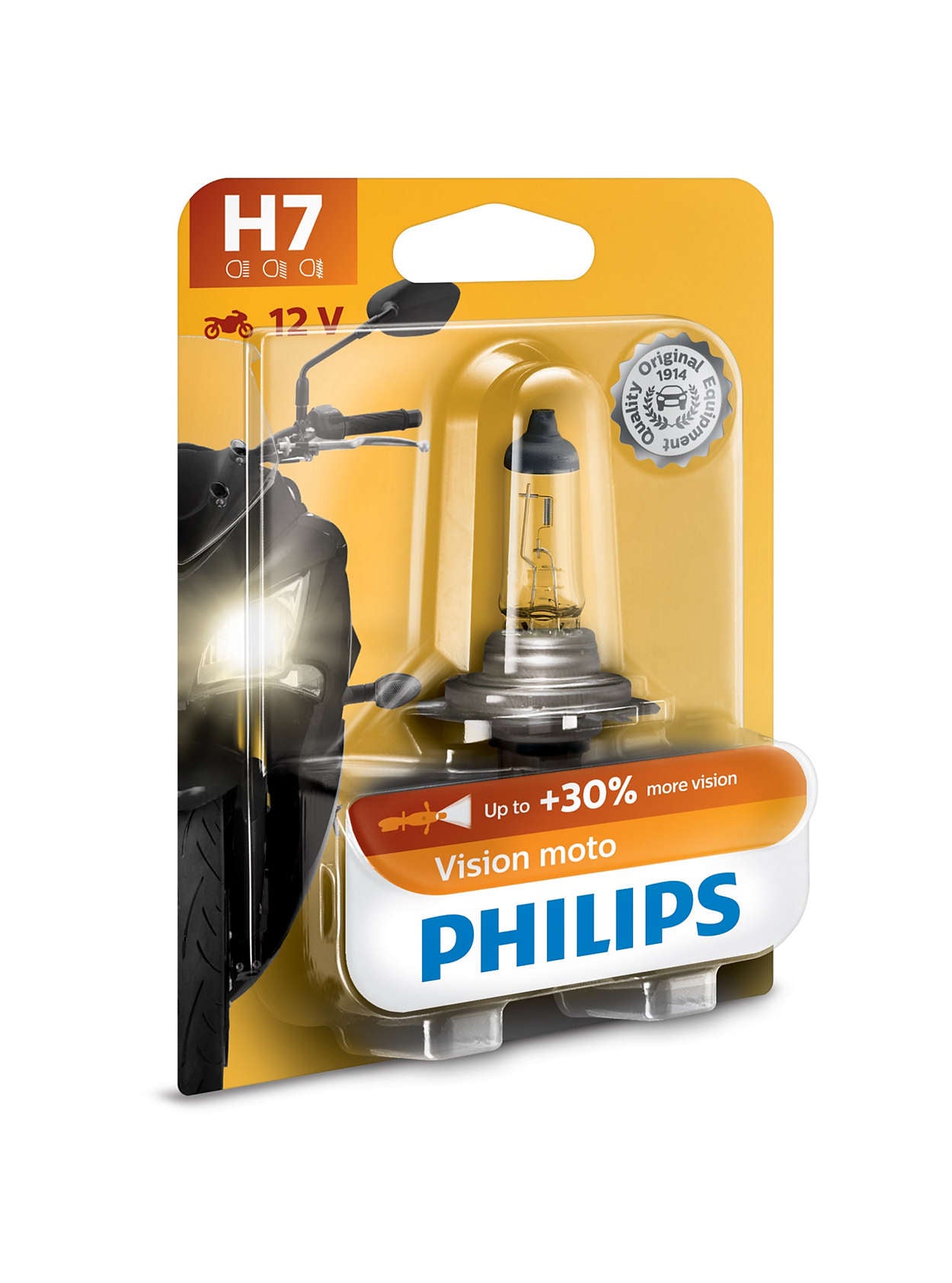 Philips H7 Vision Moto 12V55W PX26d BW