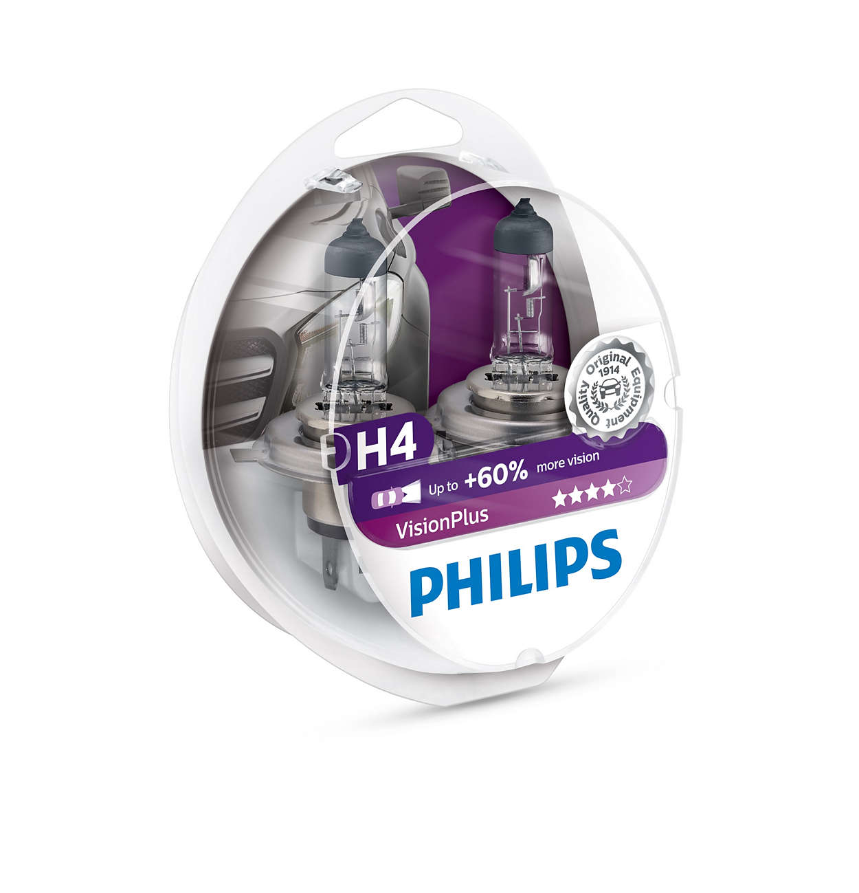 Philips H4 VisionPlus 12V60/55W P43t-38 S2