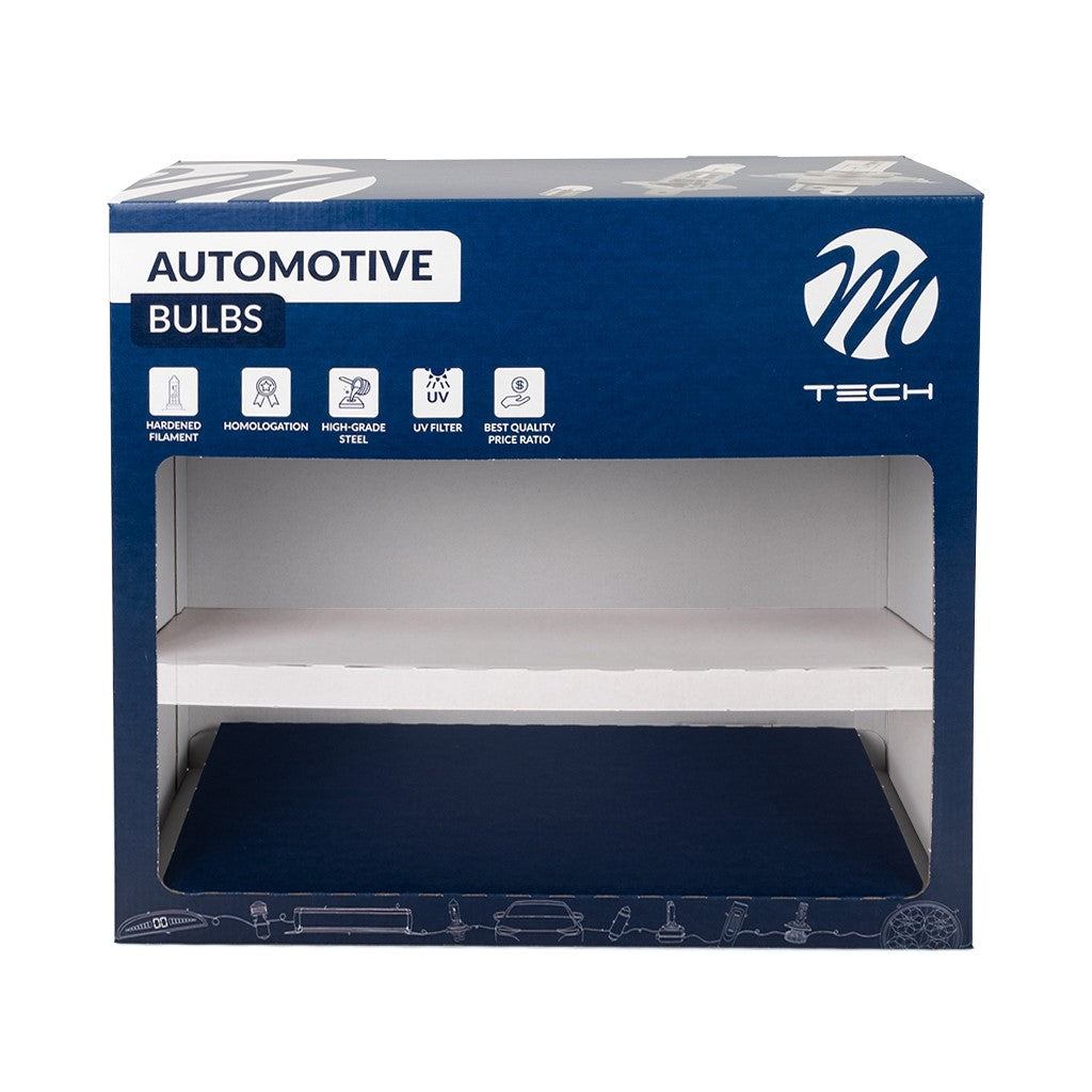 M-TECH HALOGEN BULBS SHELF DISPLAY