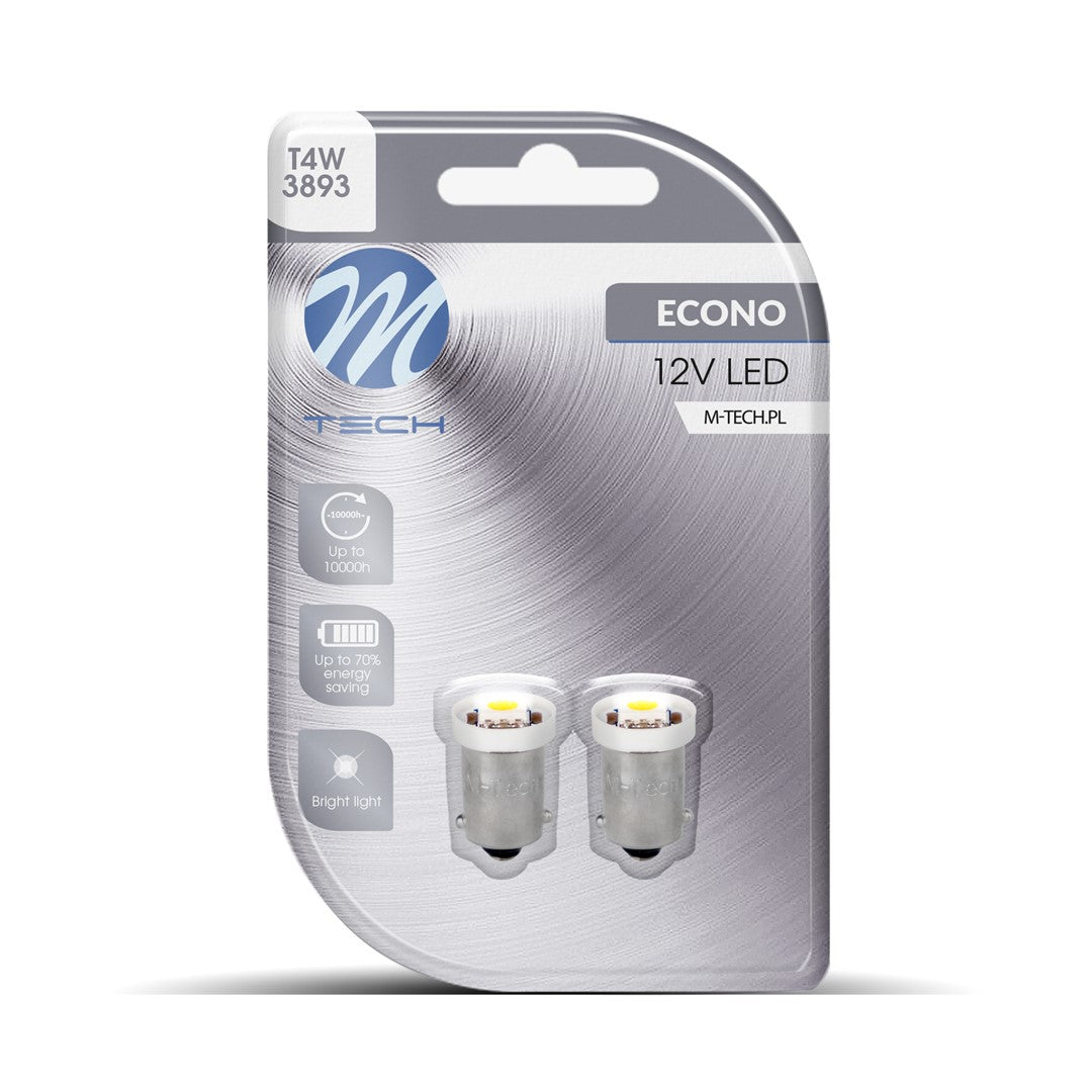 Blister 2x Diode LED L008 - BA9s 1xSMD5050 Weiß 12V