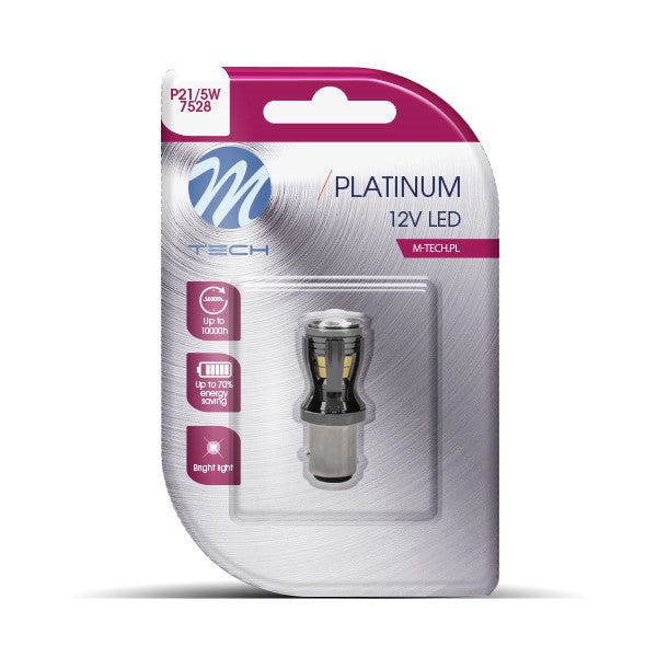 Blister 1x Diode LED L821 - BAY15d 14x2835SMD CANBUS Weiß 12-24V
