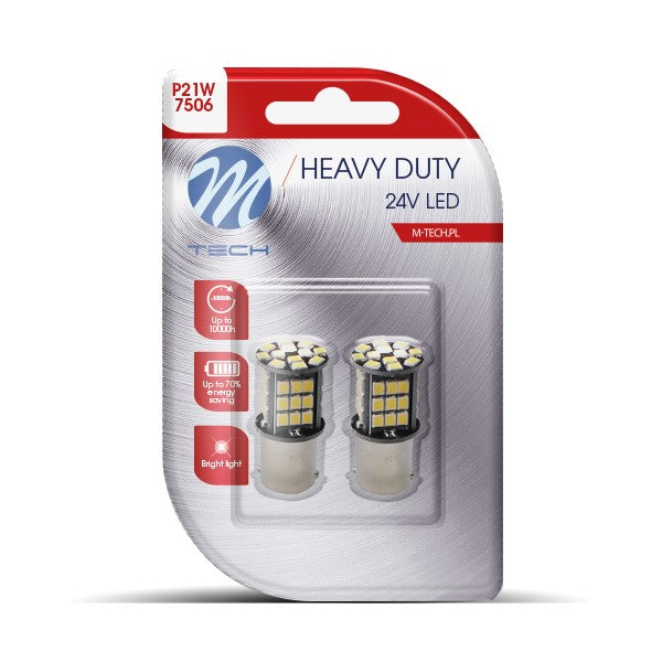 Blister 2x Diode LED L9354 - Ba15s 48xSMD2835 CANBUS weiß 24V