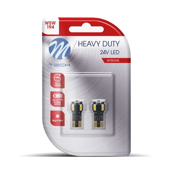 Blister 2x Diode LED L9804 - W5W 4xSMD5630 + 1xHP LED weiß 24V
