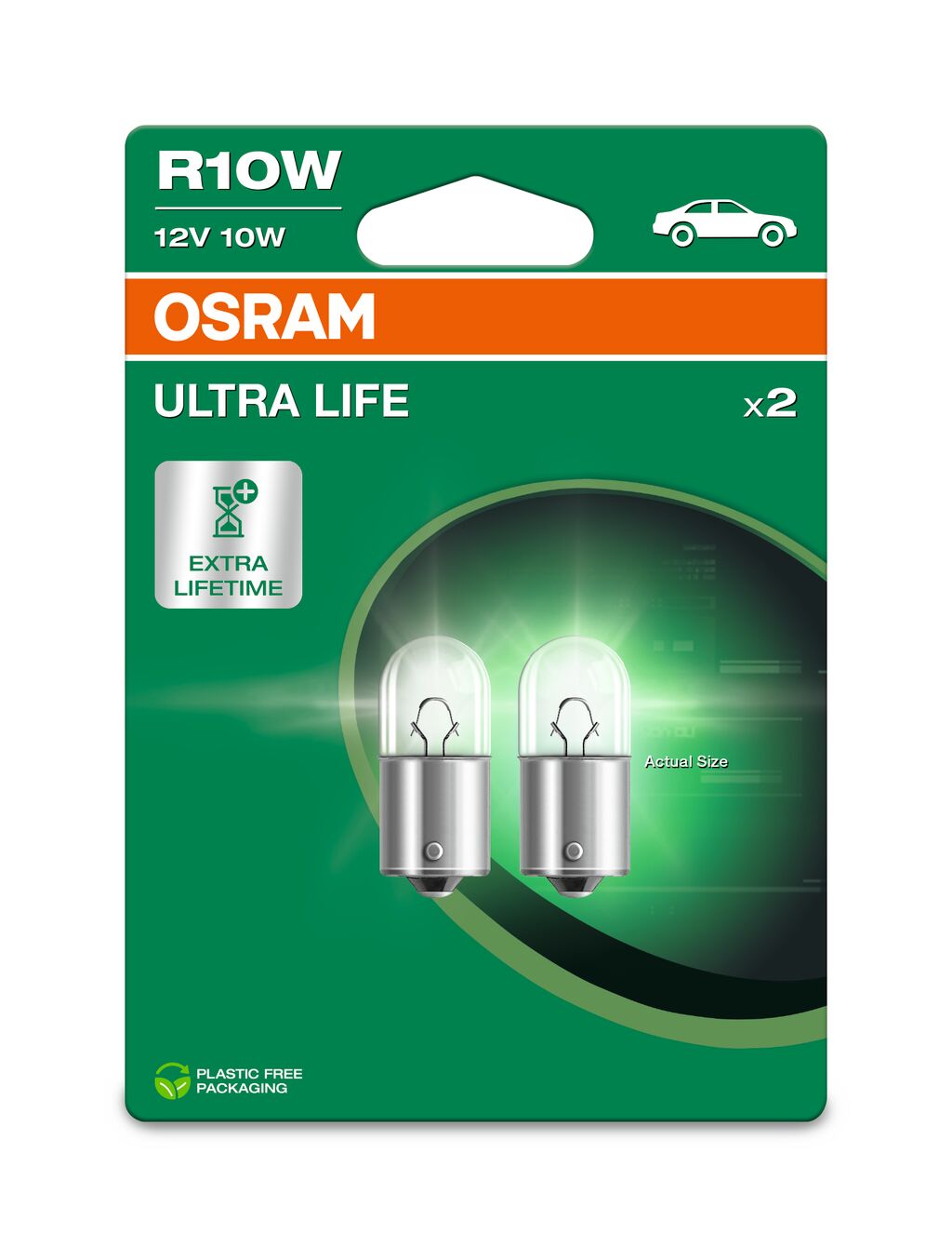 OSRAM ULTRALIFE 5008ULT-2BL R10W BA15s 12V 10W