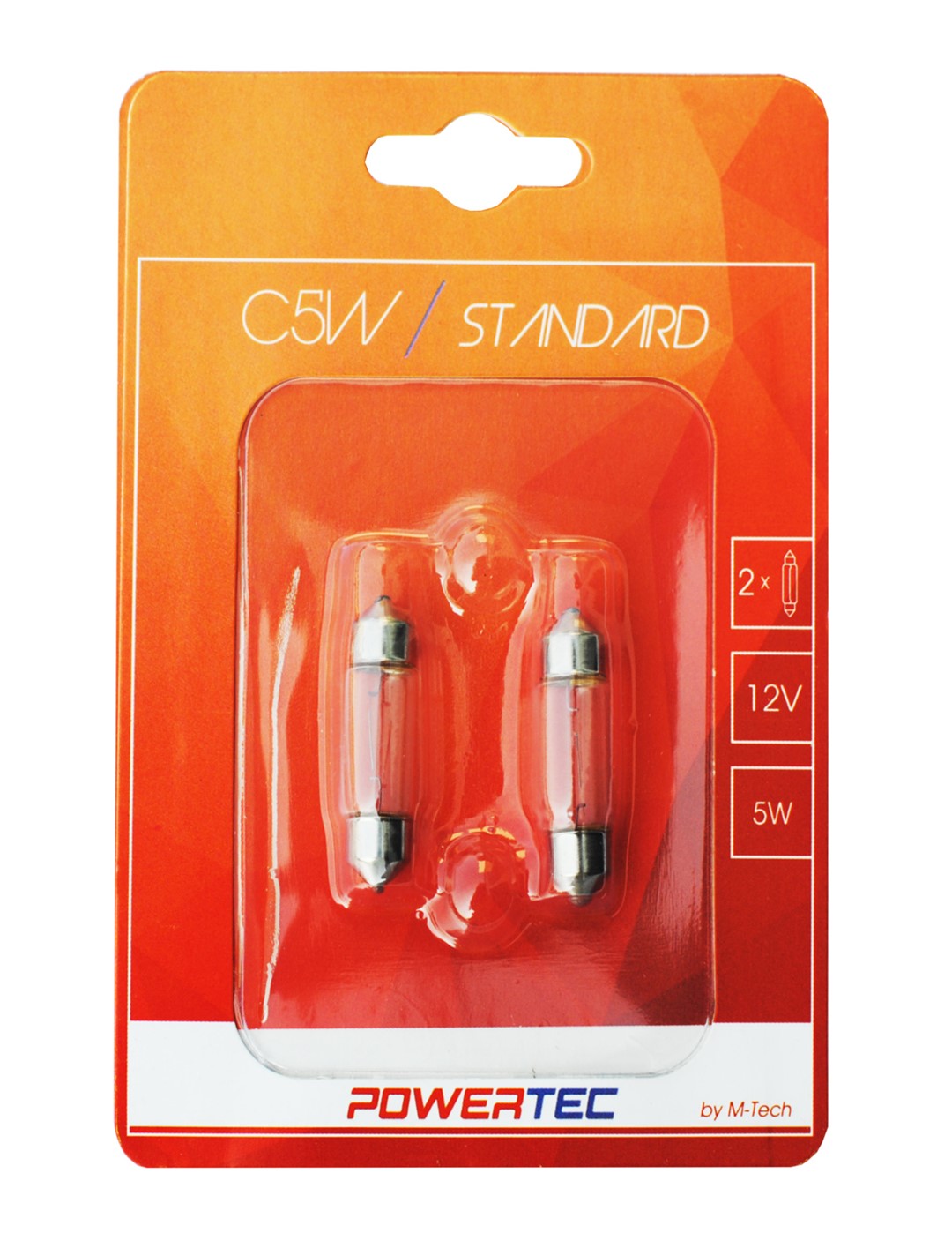 Powertec Standard C5W 36mm SV8,5-8 12V Blister 2 Stück