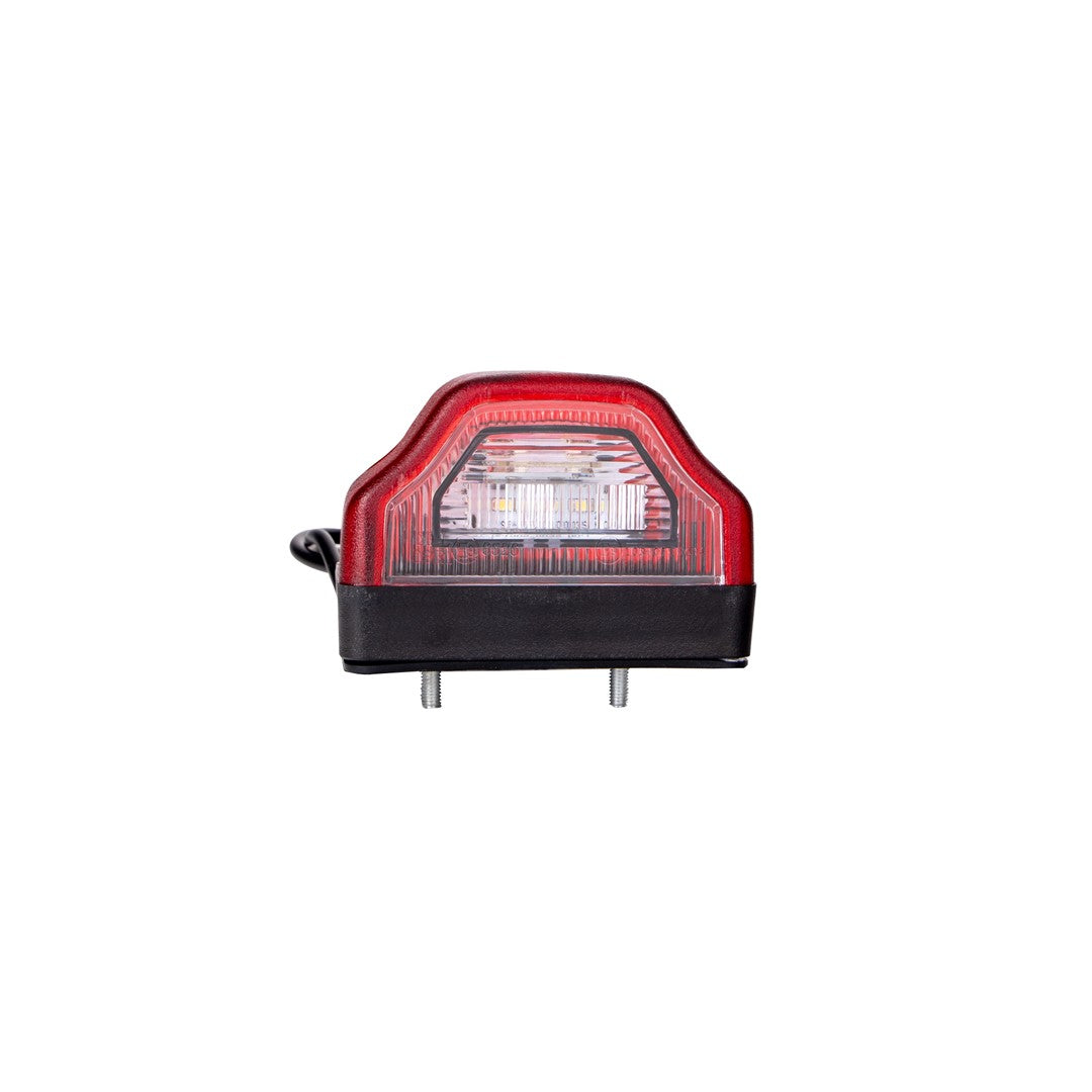 Kennzeichenleuchte ECE-geprüft 2xLED 10-30V 1,8W rot
