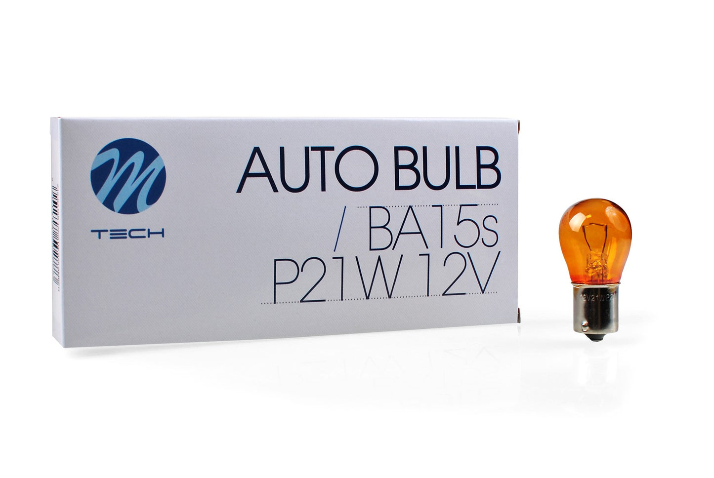 Glühlampe M-TECH S25 BA15s 21W AMBER 12V