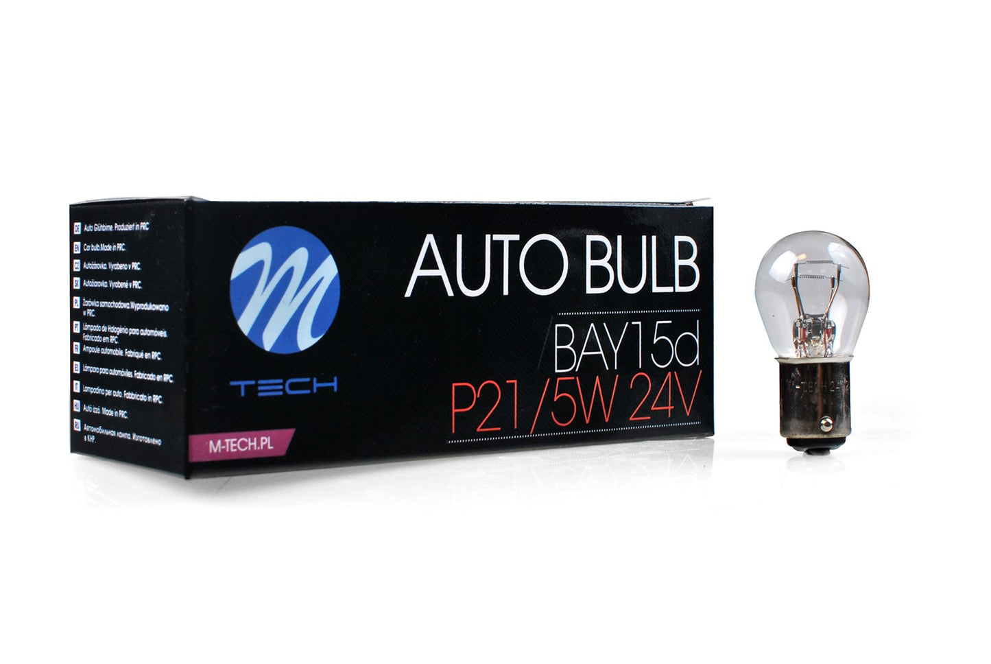 Glühlampe M-TECH P21/5W BAY15d 21/5W CLEAR 24V