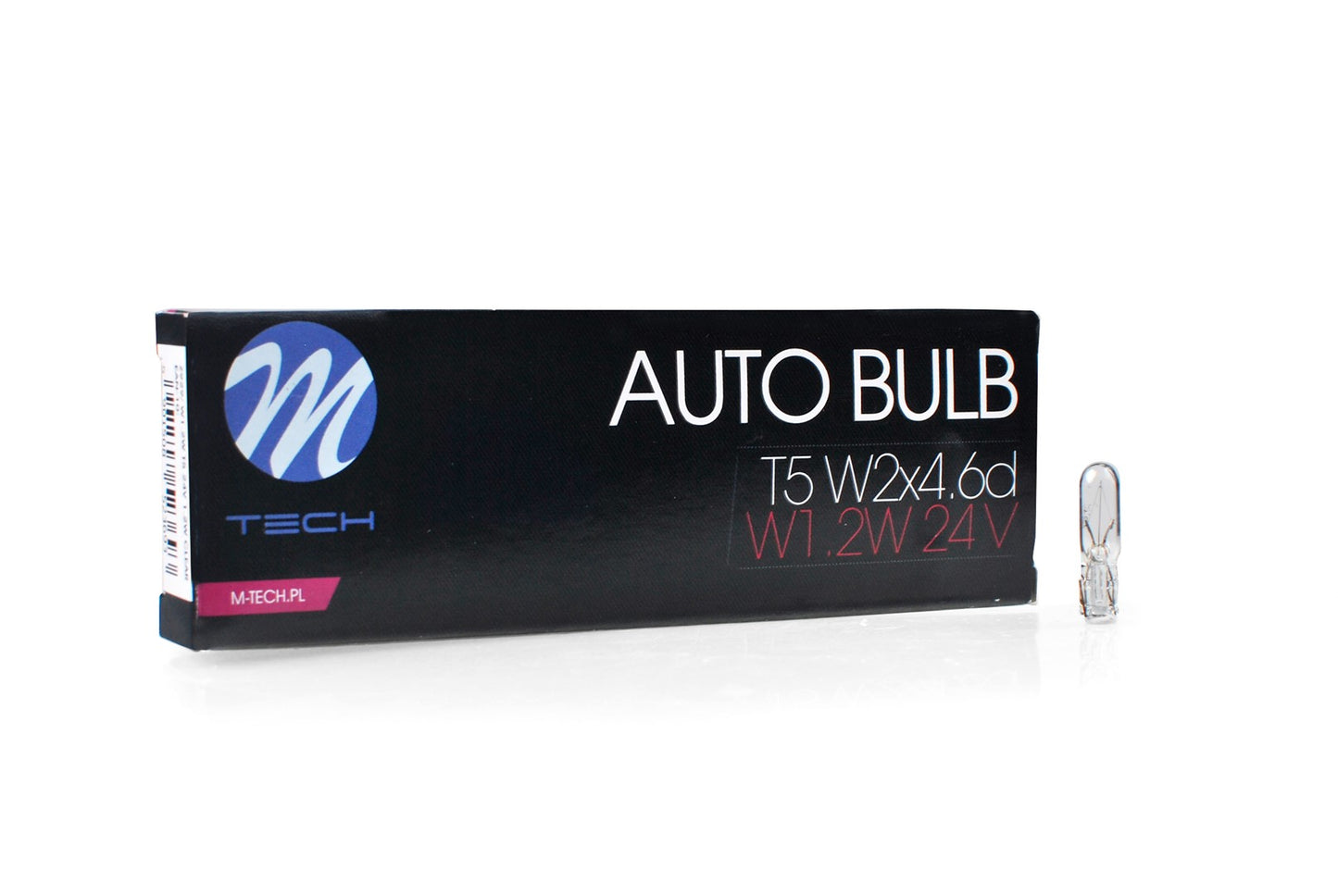 Glühlampe M-TECH W1.2W T5 1.2W W2x4.6d CLEAR 24V