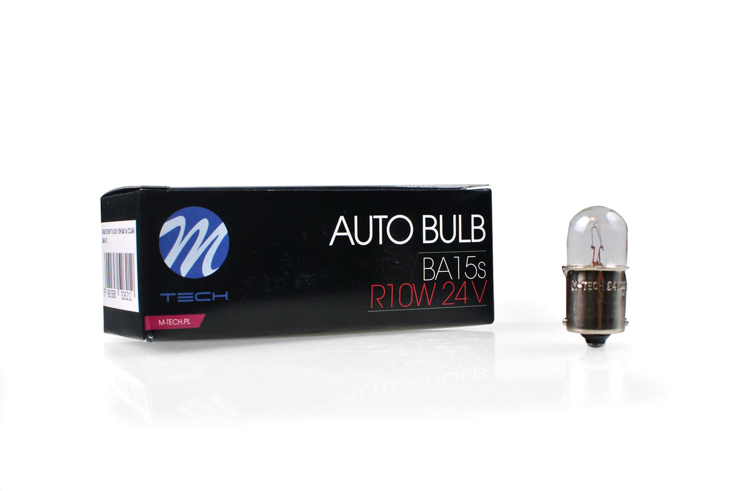 Glühlampe M-TECH R10W G18 BA15s 10W CLEAR 24V