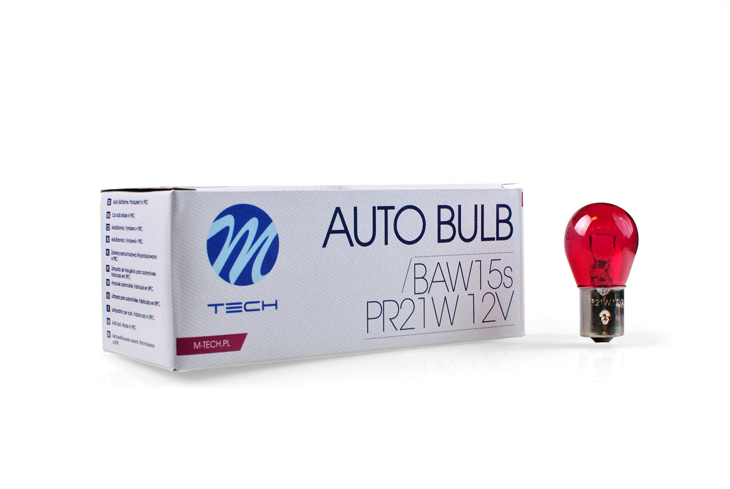 Glühlampe M-TECH PR21W BAW15s 21W RED 12V