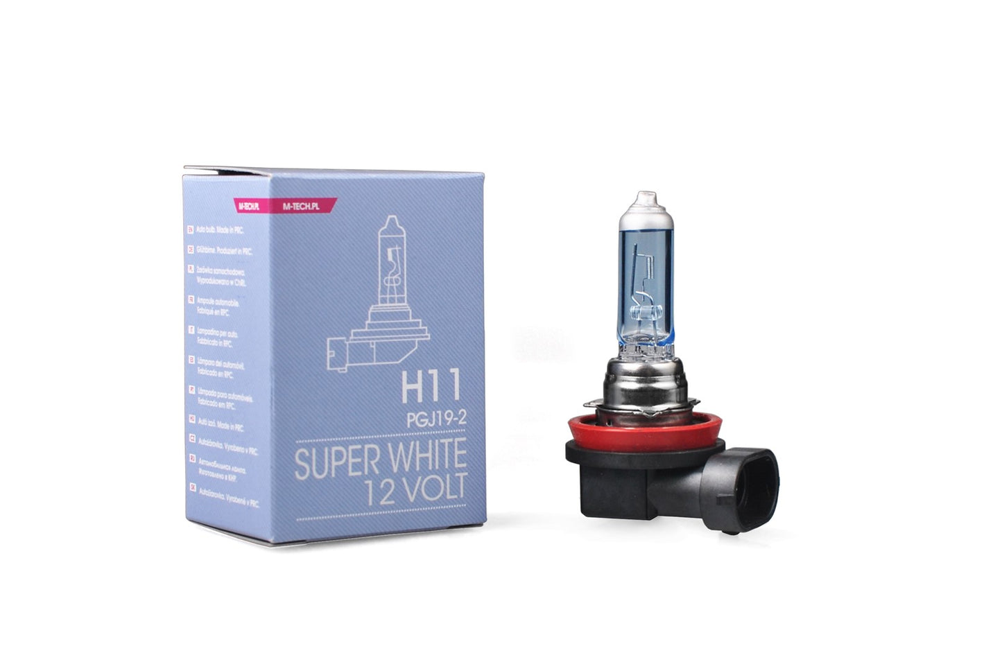 Halogenlampe M-TECH SuperWhite H11 PGJ19-2 55W 12V