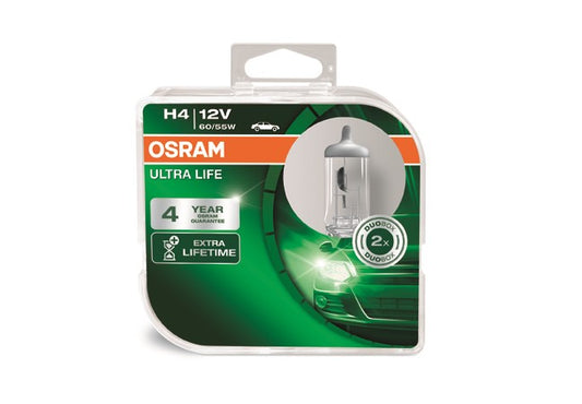 OSRAM Iltra Life H4 12V 55W 2 Stück