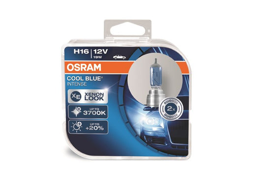 Halogen OSRAM COOL BLUE Intense H16 12V 19W 2 Stk.