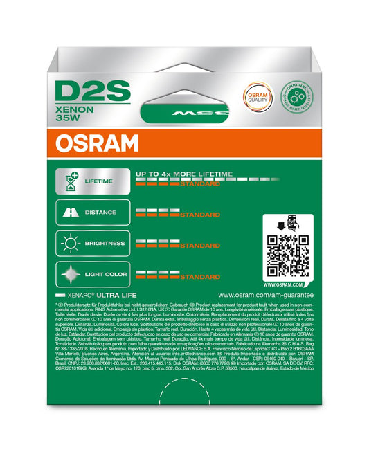 OSRAM ULTRALIFE 66240ULT-2HB D2S P32d-2 0V 35W