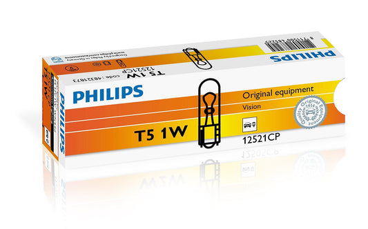 Philips W1,2W - W2,3W - W2W - WBT5 12V1W W2x4,6d CP