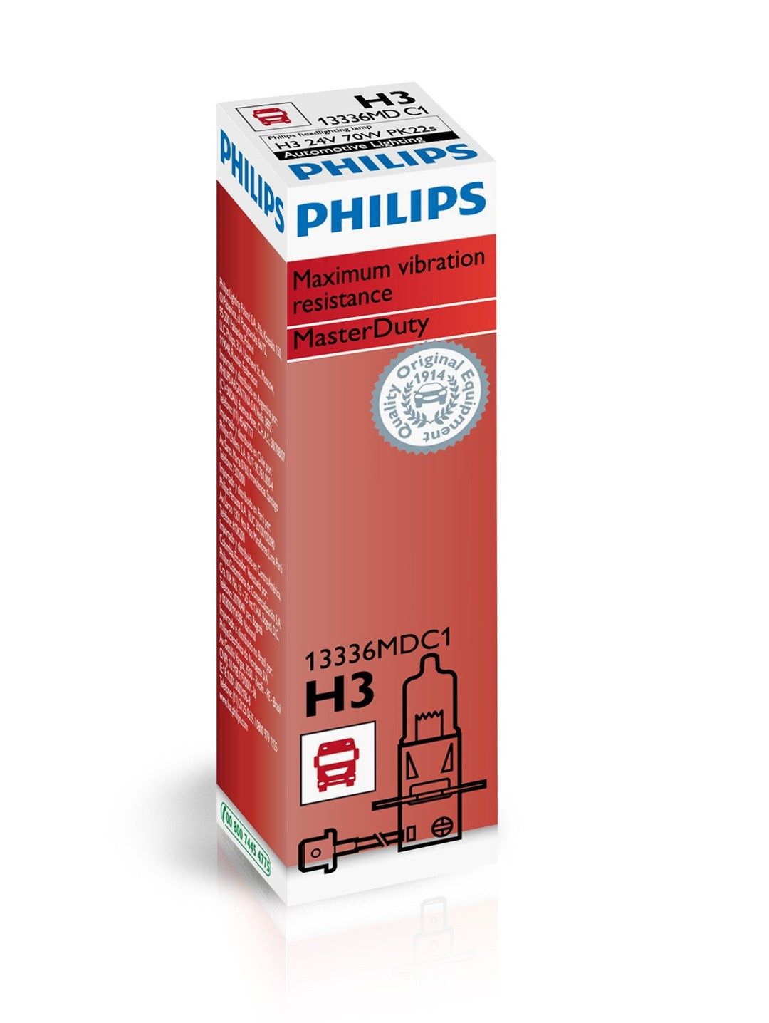 Philips H3 MasterDuty 24V70W PK22s C1