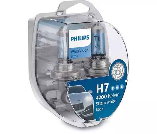 Philips halogen WHITE VISION 12V H7 + W5W