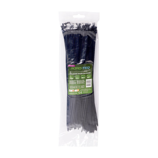 Nylon-Kabelbinder ROAD-TEQ Größe: 3,6x300mm, 100 Stk. schwarz