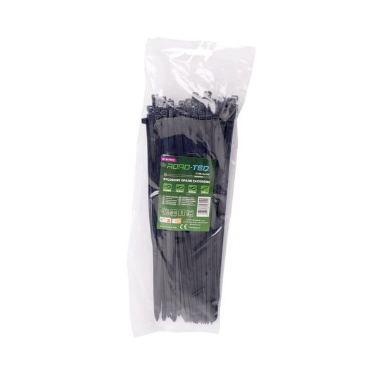 Nylon-Kabelbinder ROAD-TEQ Größe: 4,8x250mm, 100 Stk. schwarz