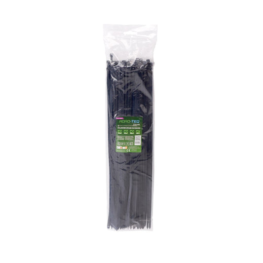 Nylon-Kabelbinder ROAD-TEQ Größe: 4,8x400mm, 100 Stk. schwarz