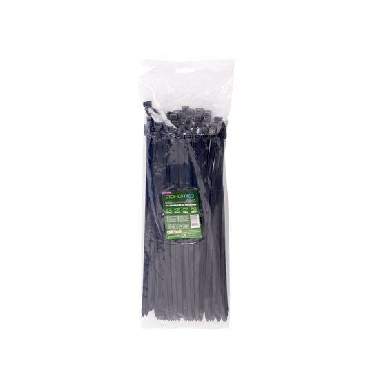 Nylon-Kabelbinder ROAD-TEQ Größe: 7,6x350mm, 100 Stk. schwarz