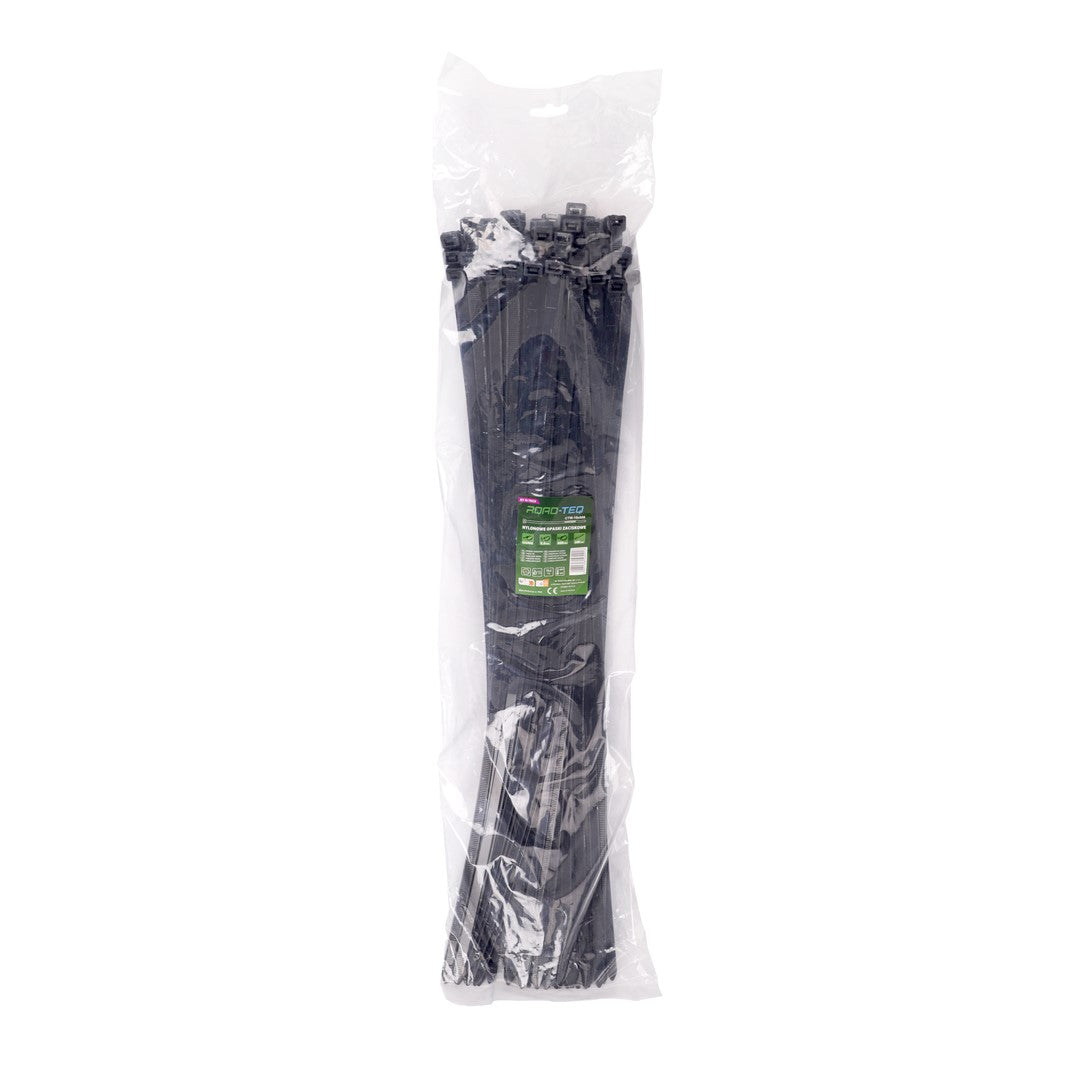 Nylon-Kabelbinder ROAD-TEQ Größe:9,6x600mm, 100 Stk. schwarz