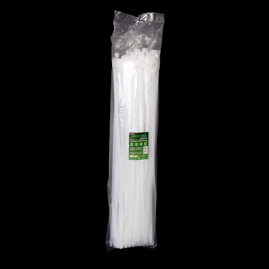 Nylon-Kabelbinder ROAD-TEQ Größe:9,6x600mm, 100 Stk. weiß