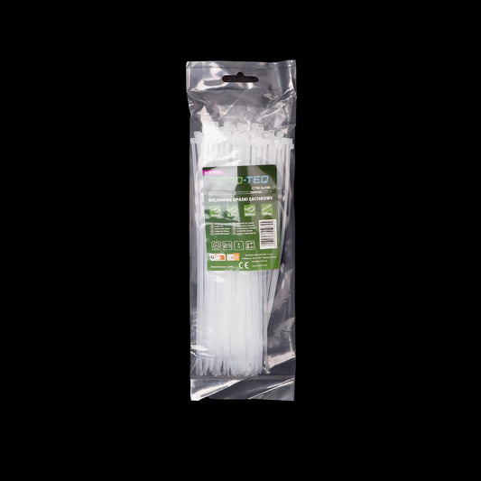 Nylon-Kabelbinder ROAD-TEQ Größe:2,5x200mm, 100 Stk. weiß