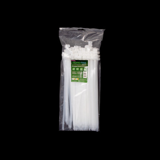 Nylon-Kabelbinder ROAD-TEQ Größe: 7,6x300mm, 100 Stk. weiß