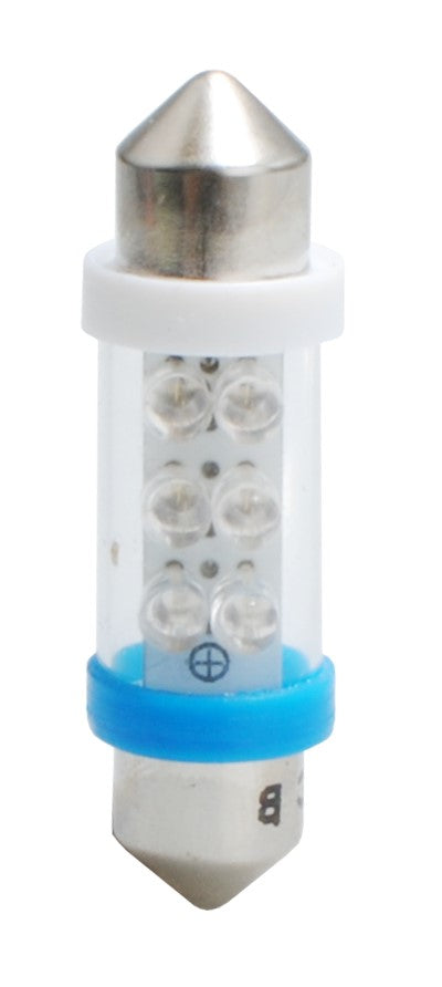 LED - Diode L023 - C5W 36mm 6xFlux 3mm Blau