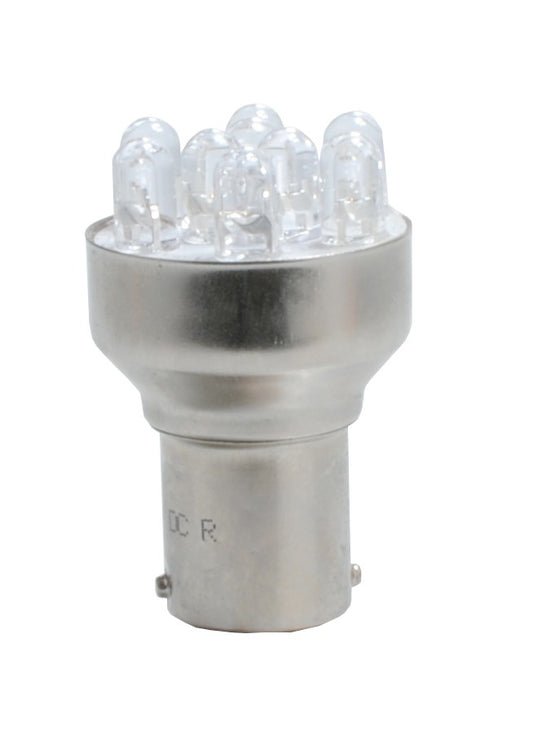 LED - Diode L045 - BA15s 9xFlux 5mm Gelb