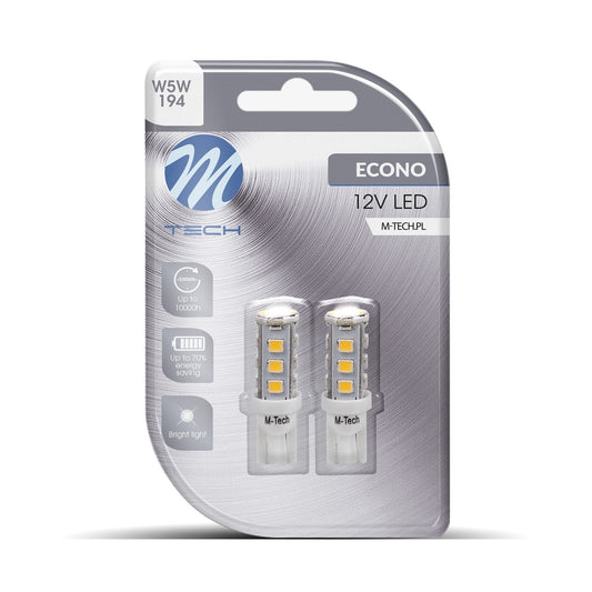 Blister 2x Diode LED L077 - W5W 16xSMD3528 Weiß 12V