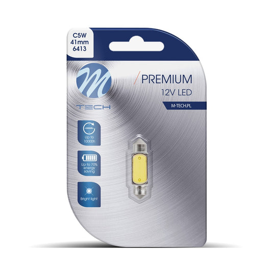 Blister 1x Diode LED L080 - C5W 36mm 1.5W Weiß 12V