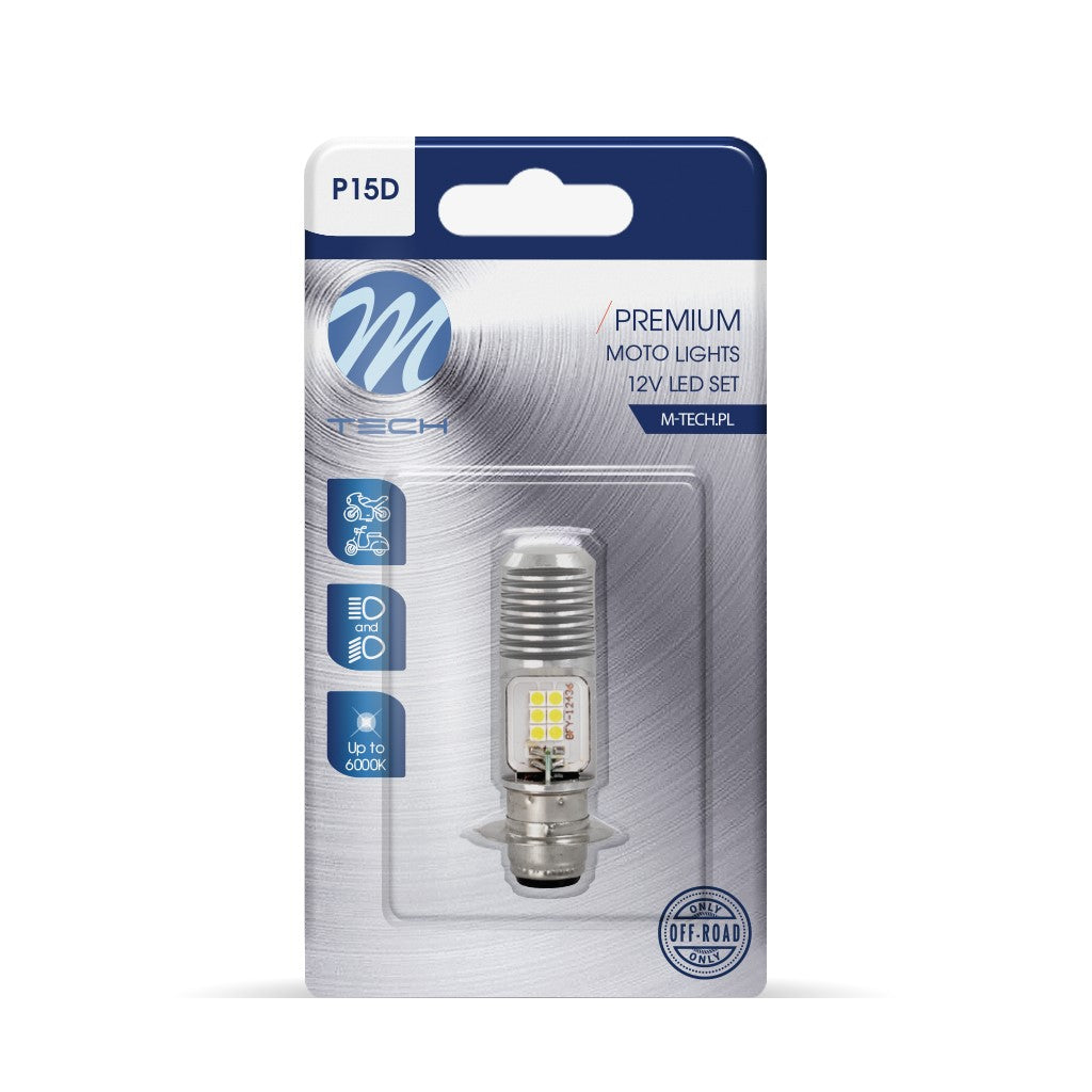 Blister 1x LED P15d-25-1 12x3030SMD 10-80V AC/DC Weiß