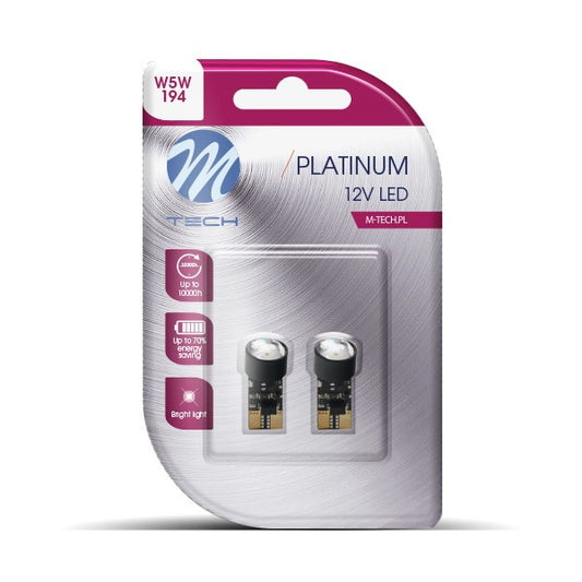 Blister 2x Diode LED L803 - W5W CANBUS 1xHP Weiß 12V
