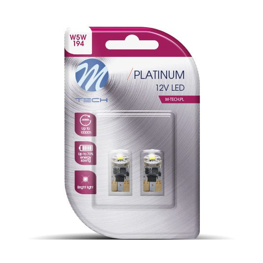 Blister 2x Diode LED L805 - W5W 1xHP Weiß 12V