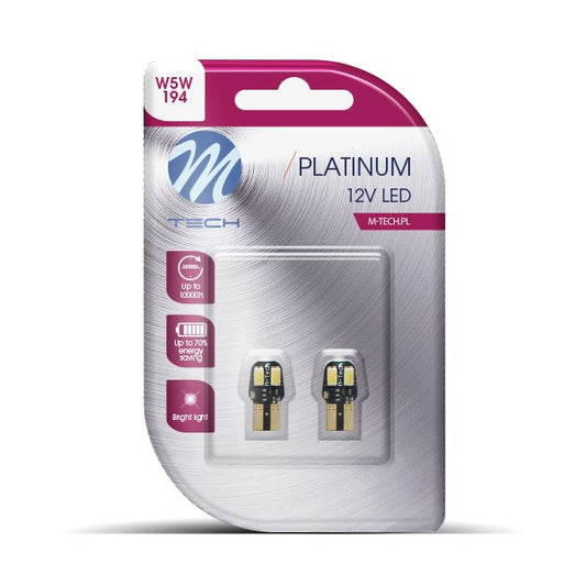 Blister 2x Diode LED L806 - W5W CANBUS 4xSMD5630 Weiß 12V