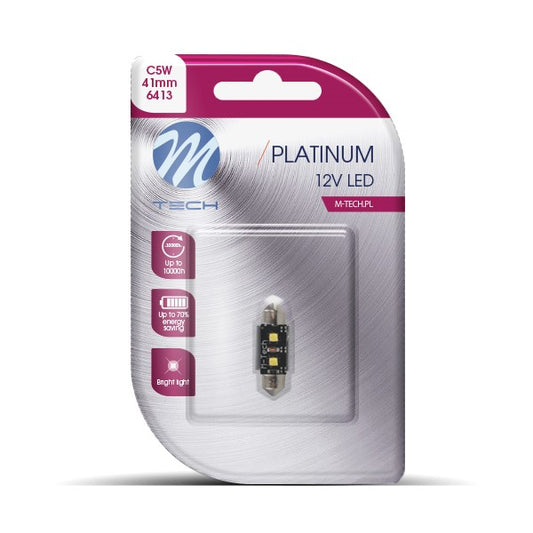 Blister 1x Diode LED L814 - C5W 41mm 2xHP Weiß 12V