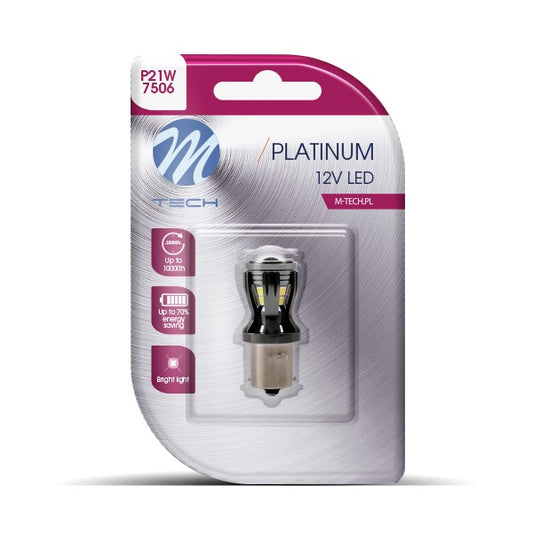 Blister 1x Diode LED L820 - BA15s 14x2835SMD CANBUS Weiß 12-24V
