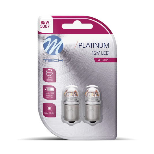 Blister M-TECH Platinum LB833Y-02B - R5W, 12-24V 5x2835SMD 1W, CANBUS, Amber