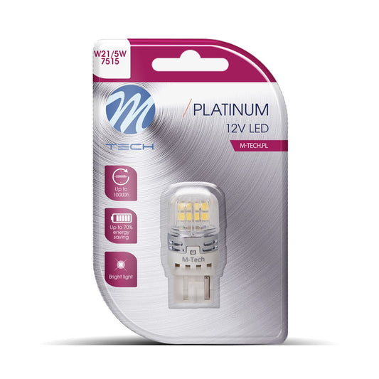 Blister M-TECH Platinum LB873W-01B - W21/5W 7443 16x2835SMD 12-30V CANBUS, White