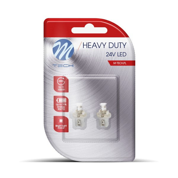 Blister 2x Diode LED L904 - B8.5D Gerollt Weiß 24V