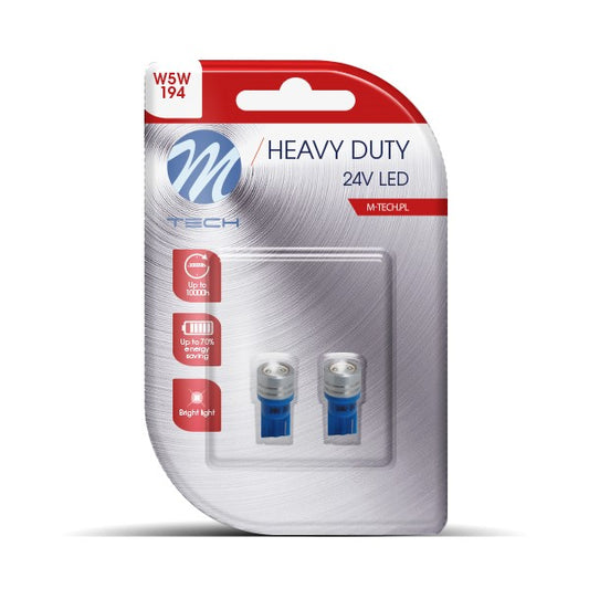 Blister 2x Diode LED L915 - W5W 1W HP Blau 24V