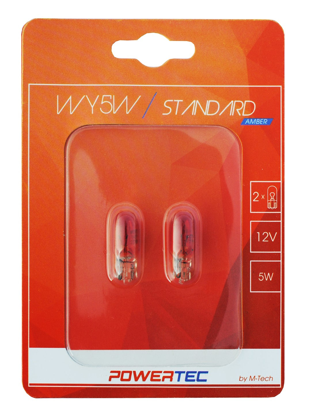 Powertec Standard W5W T10 5W Amber 12V Blister 2 Stück