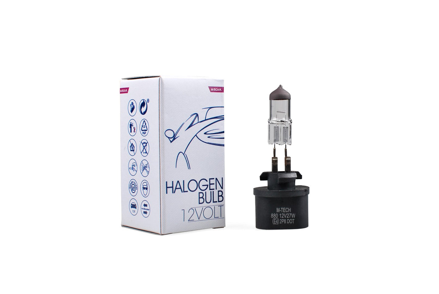 Halogenlampe M-TECH H27W/1 880 PG13 27W 12V