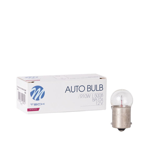 Glühlampe M-TECH R10W G18 BA15s 10W CLEAR 12V