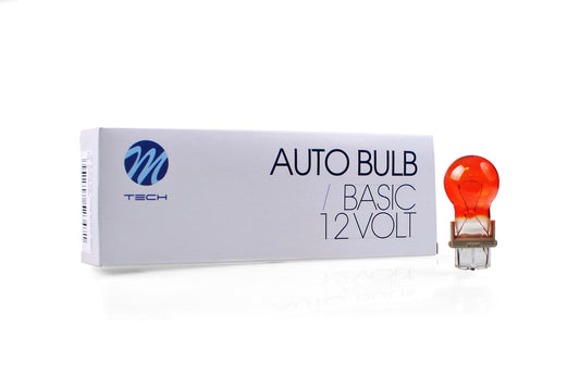 Glühlampe M-TECH PY27W 3156 27W W2.5x16d AMBER 12V